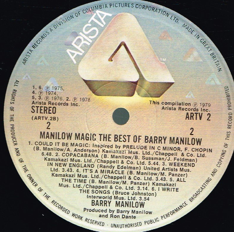 Barry Manilow - Manilow Magic - Lp