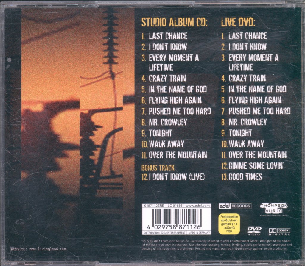Living Loud - Studio Album + Debut Live Concert - Cd