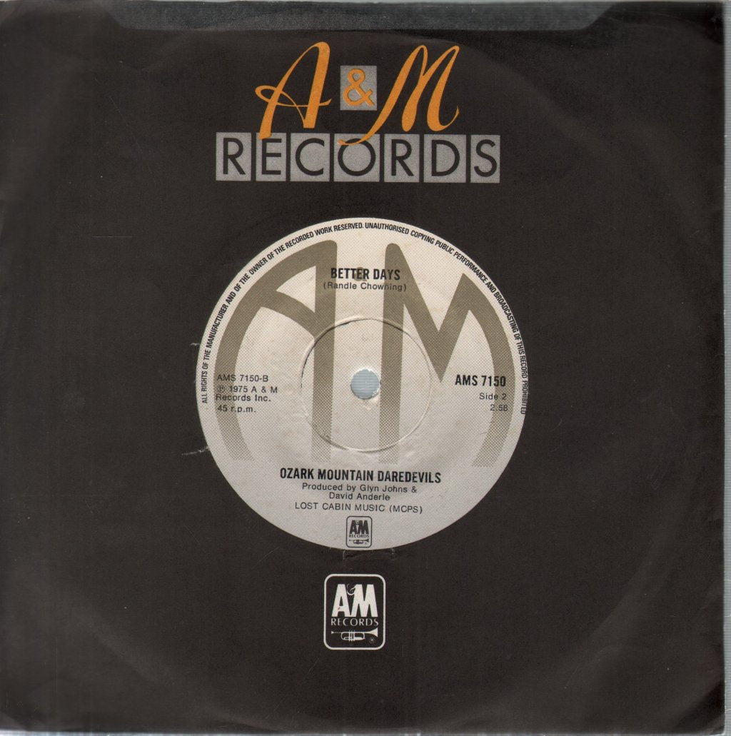Ozark Mountain Daredevils - Jackie Blue - 7 Inch
