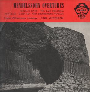 Vienna Philharmonic Orchestra / Carl Schuricht - Mendelssohn Overtures - Lp