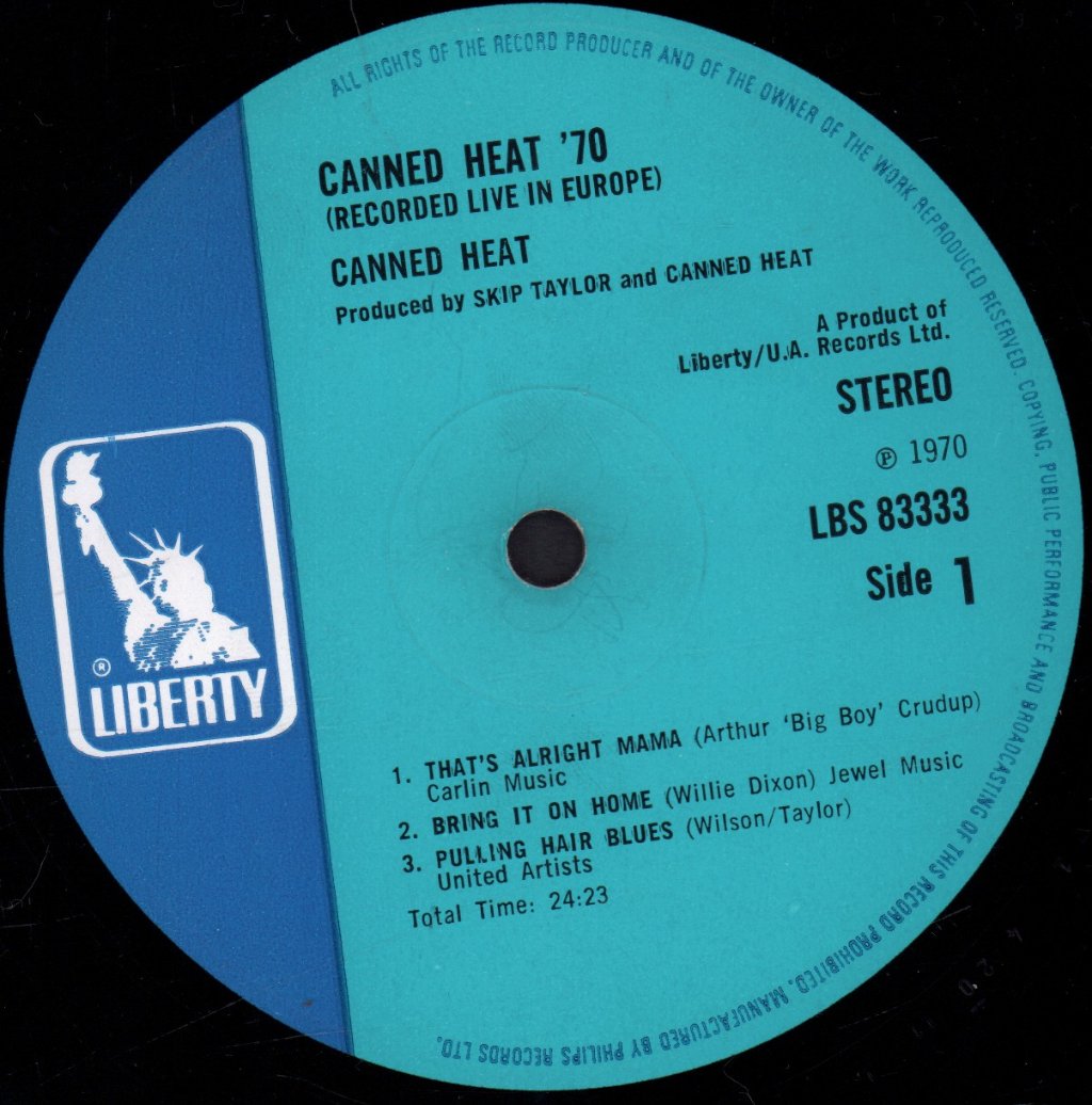 Canned Heat - 70 Concert - Lp