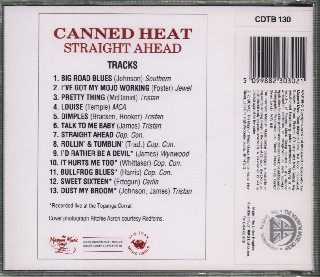 Canned Heat - Straight Ahead - Cd