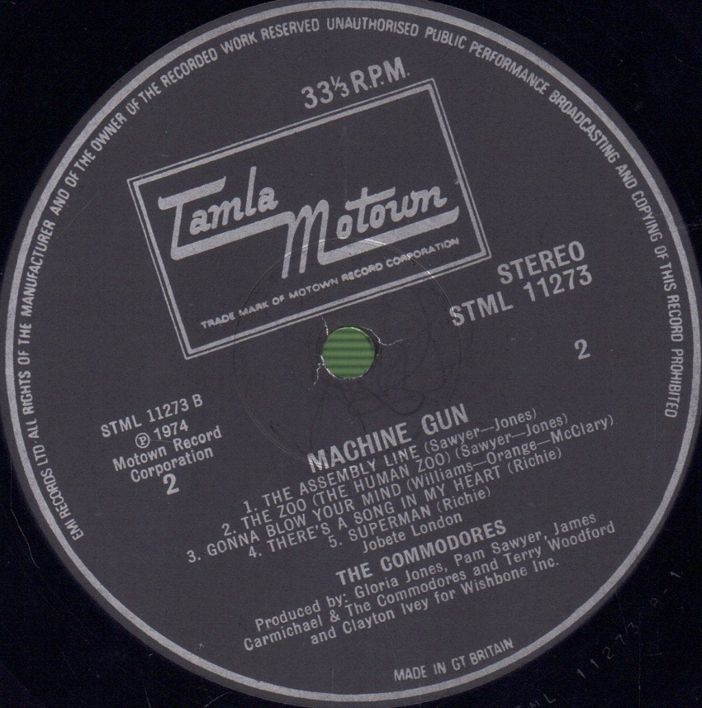 Commodores - Machine Gun - Lp