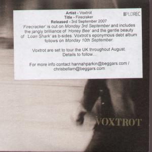 Voxtrot - Firecracker - Cd