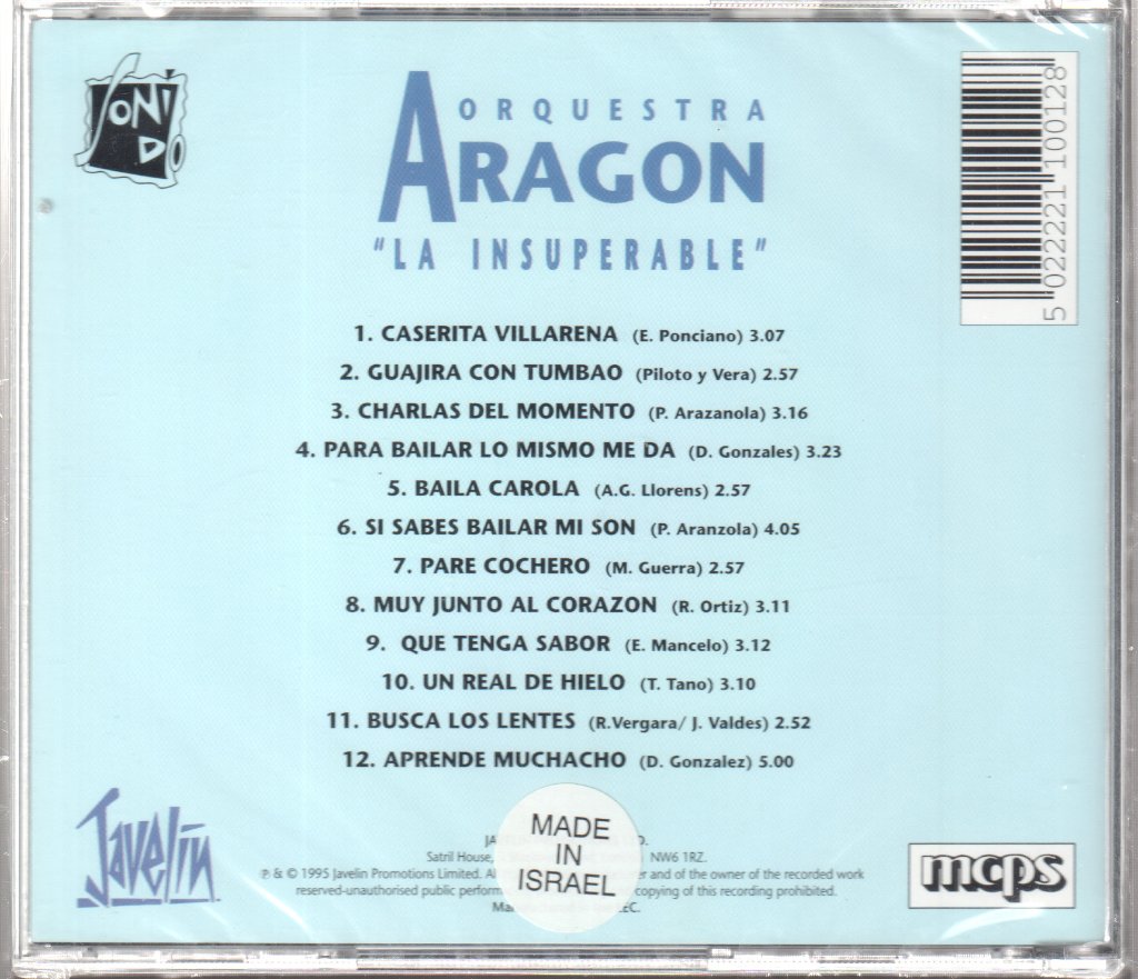 Orquetsra Aragon - La Insuperable - Cd