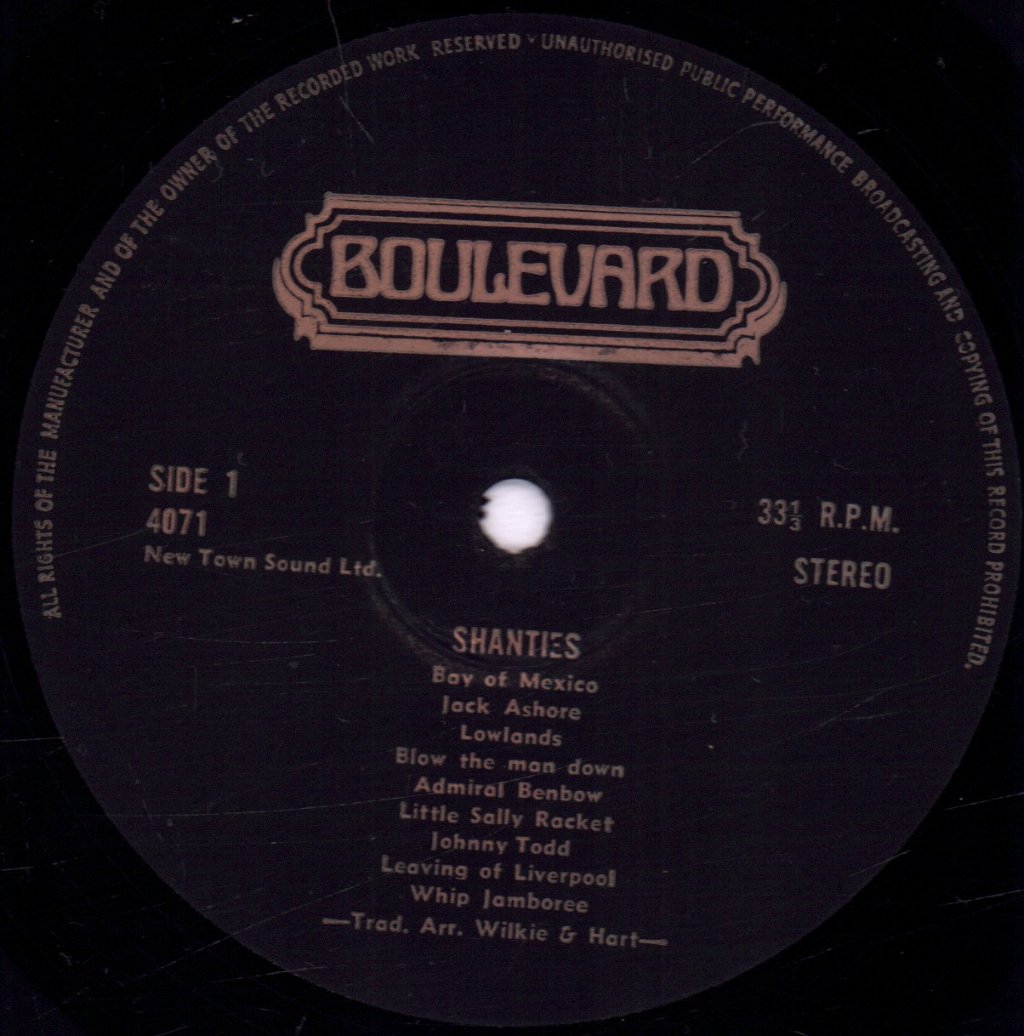 Colin Wilkie And Shirley Hart - Shanties - Lp