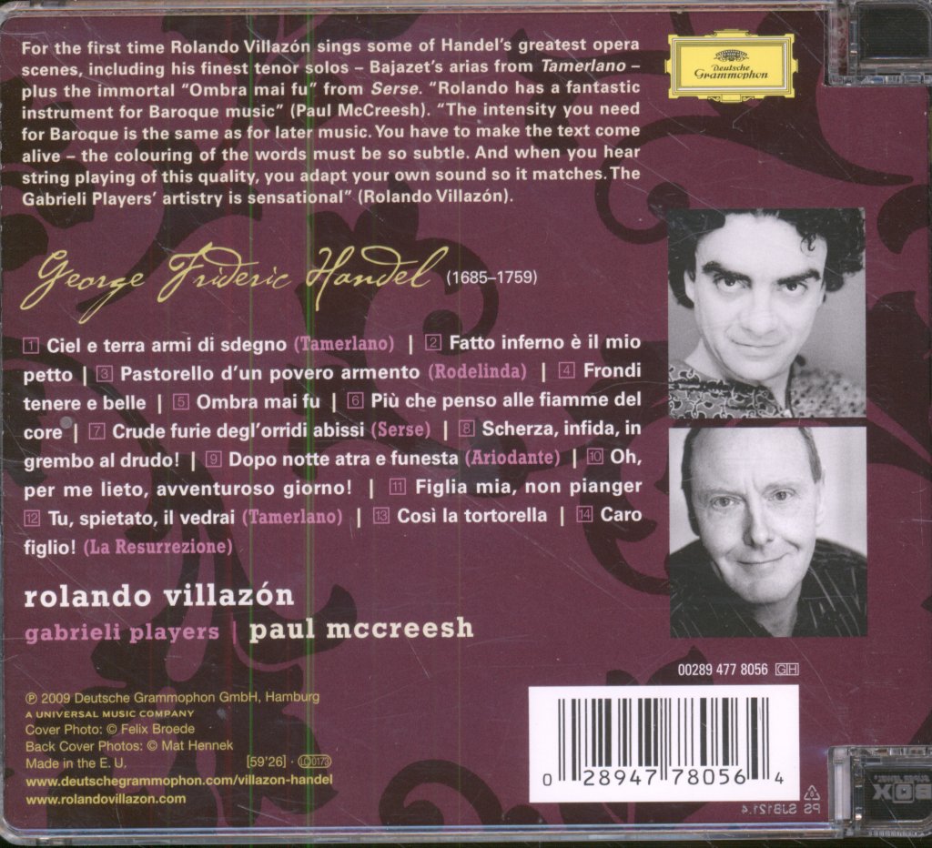 Rolando Villazón, Gabrieli Players - Handel - Cd