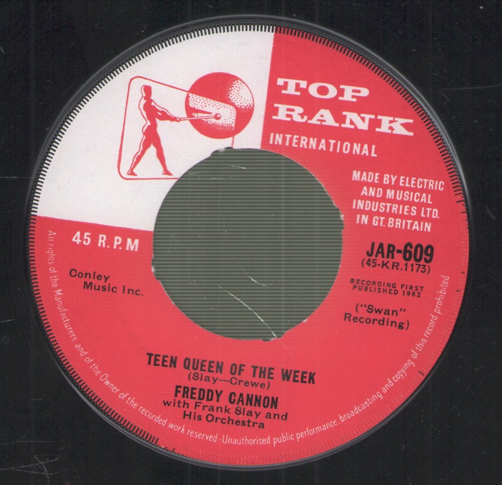 Freddy Cannon - Teen Queen Of The Week - 7 Inch