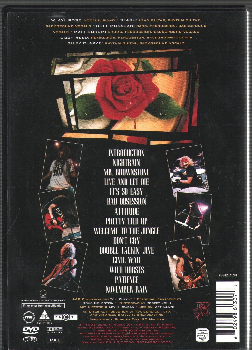 Guns N' Roses - Use Your Illusion I - World Tour - 1992 In Tokyo - Dvd