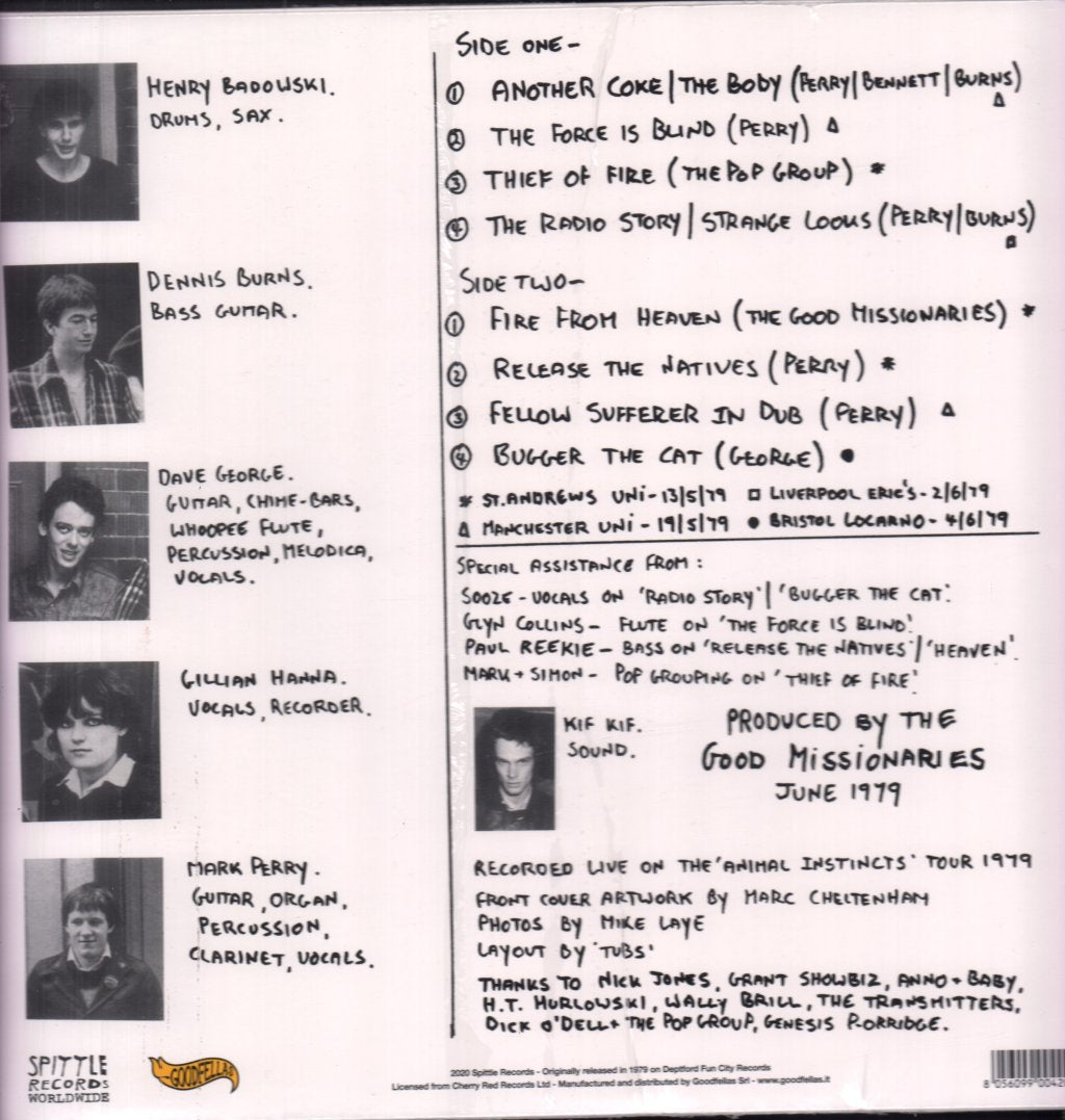 Good Missionaries - Fire From Heaven - Lp