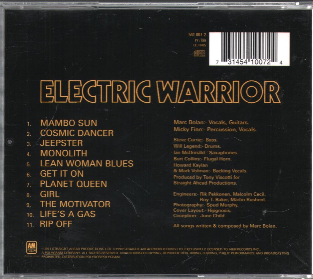 T. Rex - Electric Warrior - Cd