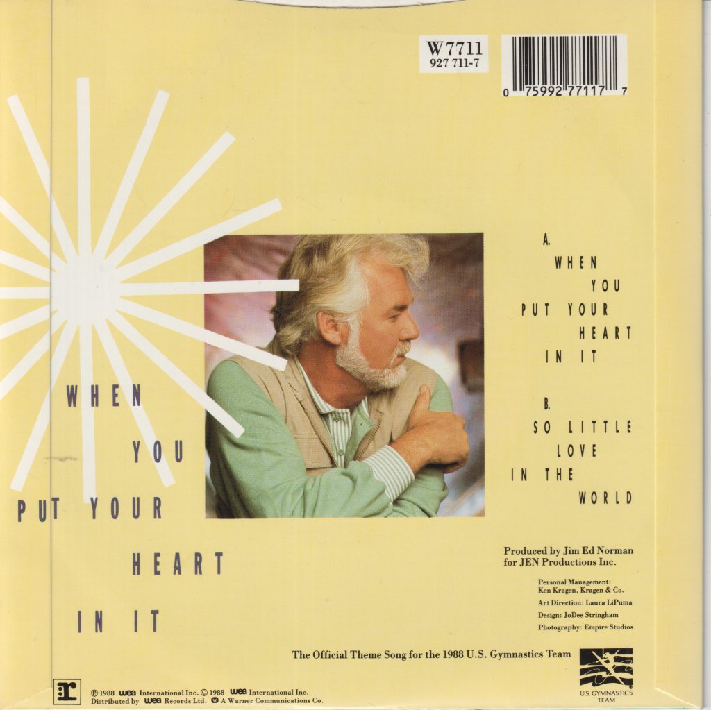 Kenny Rogers - When You Put Your Heart In It - 7 Inch