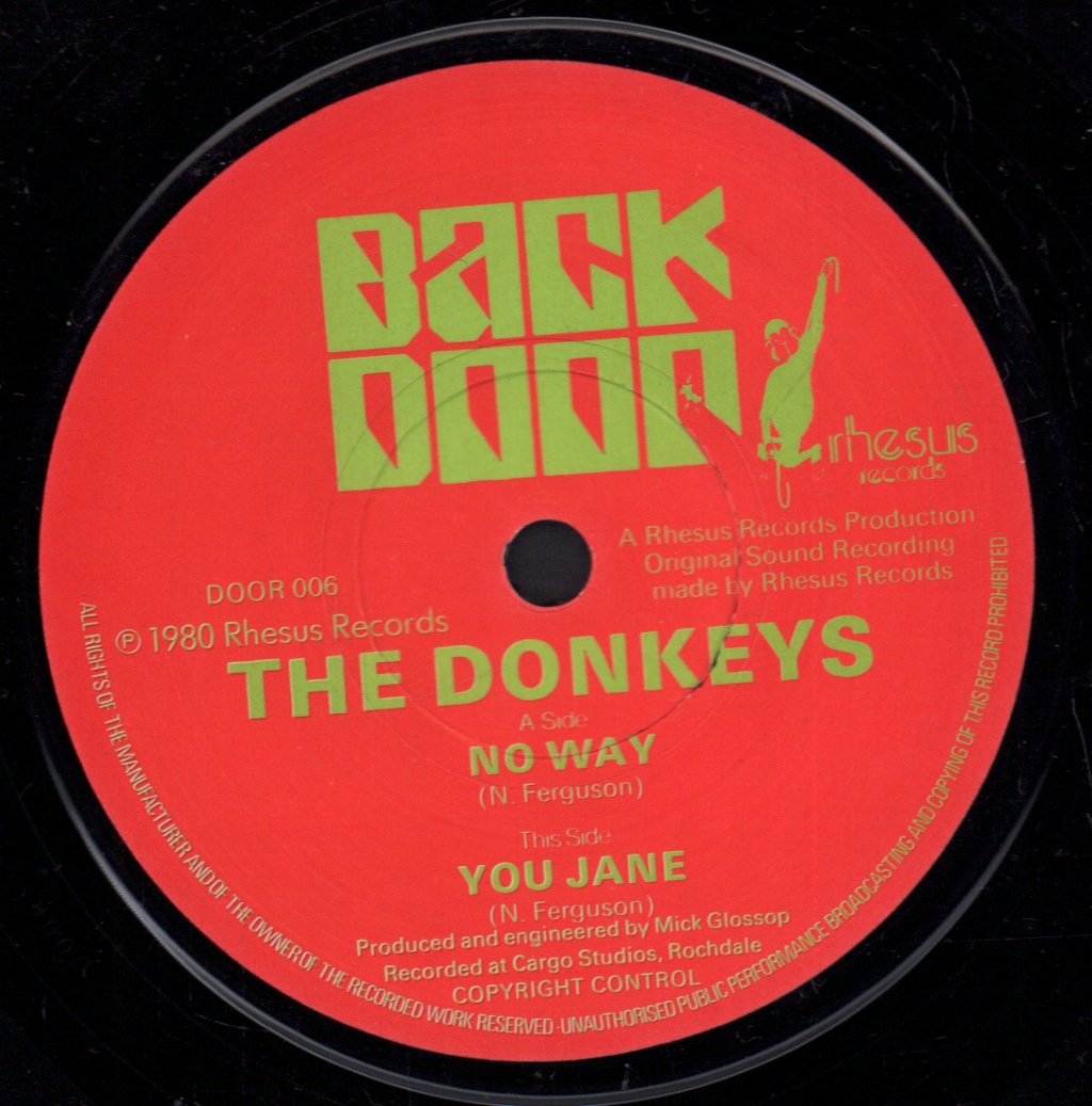 Donkeys - No Way - 7 Inch