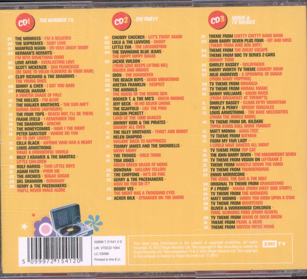 Various Artists - I Grew Up In The 60s - Triple Cd