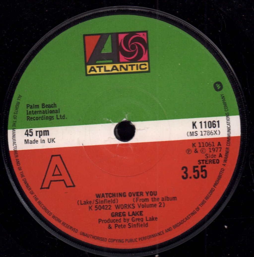Greg Lake - Watching Over You - 7 Inch