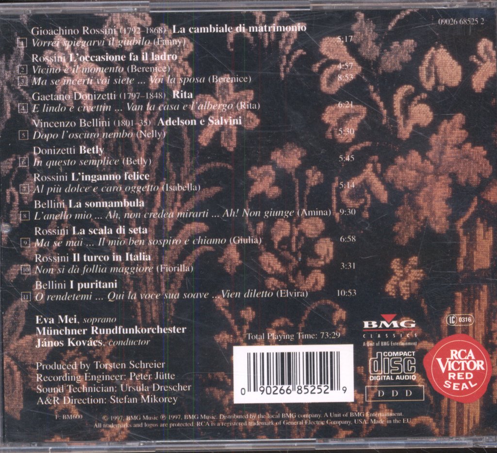 Eva Mei, Münchner Rundfunkorchester, Janos Kovacs - Bel Canto Arias - Cd
