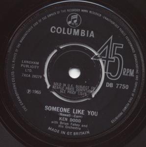 Ken Dodd - Someone Like You - 7 Inch