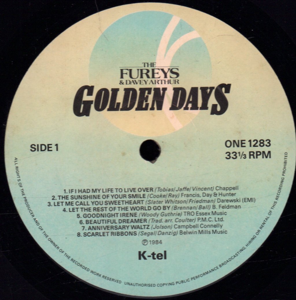 Fureys And Davey Arthur - Golden Days - Lp