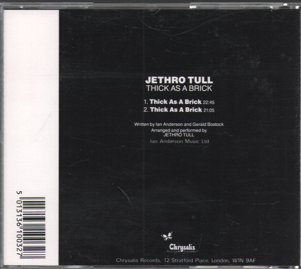 Jethro Tull - Thick As A Brick - Cd