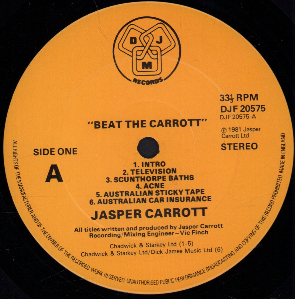 Jasper Carrott - Beat The Carrott - Lp