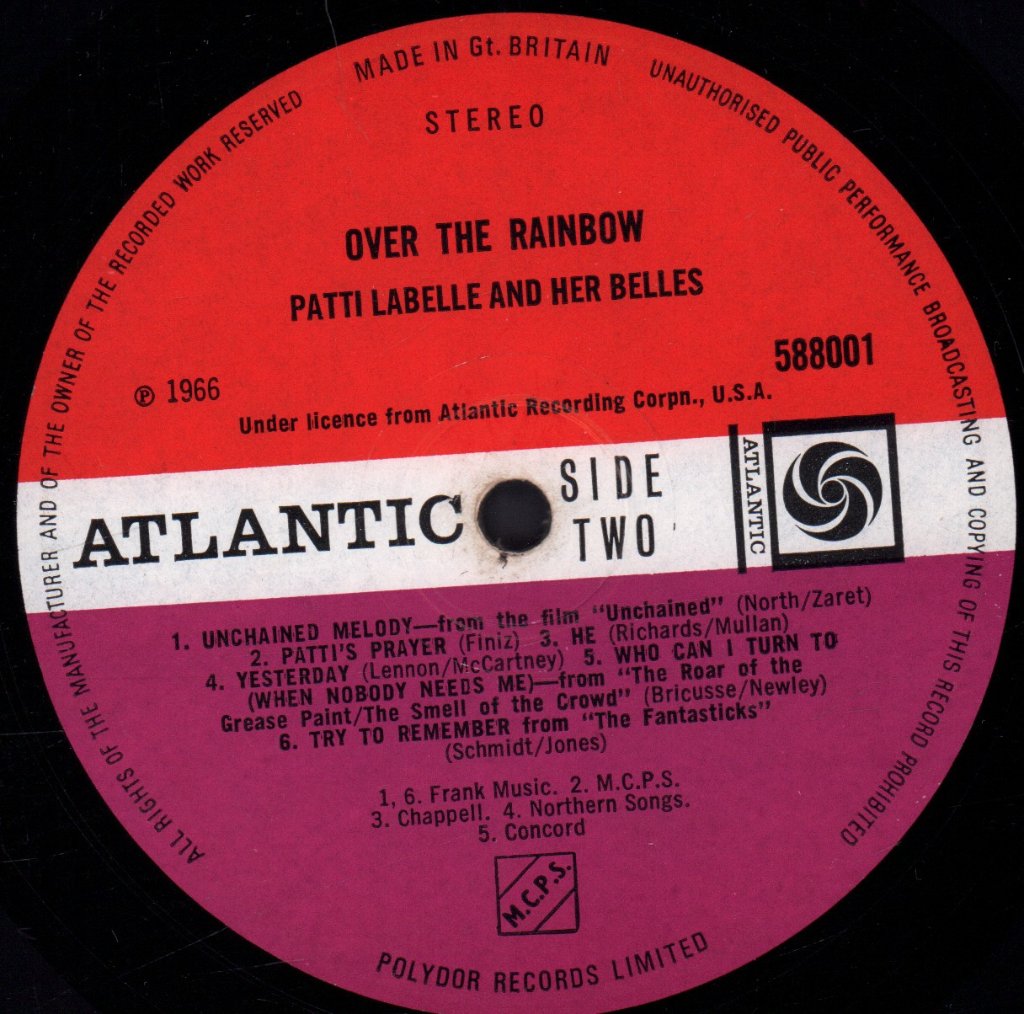 Patti Labelle And Her Belles - Over The Rainbow - Lp