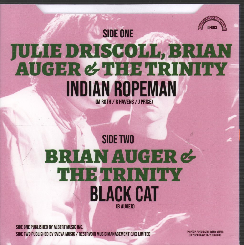 Julie Driscoll, Brian Auger and The Trinity - Indian Rope Man / Black Cat - 7 Inch