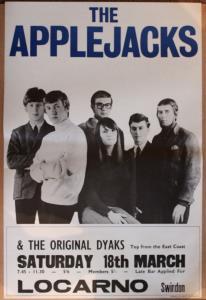 Applejacks / Original Dyaks - Locarno Swindon Saturday 18Th March - Poster