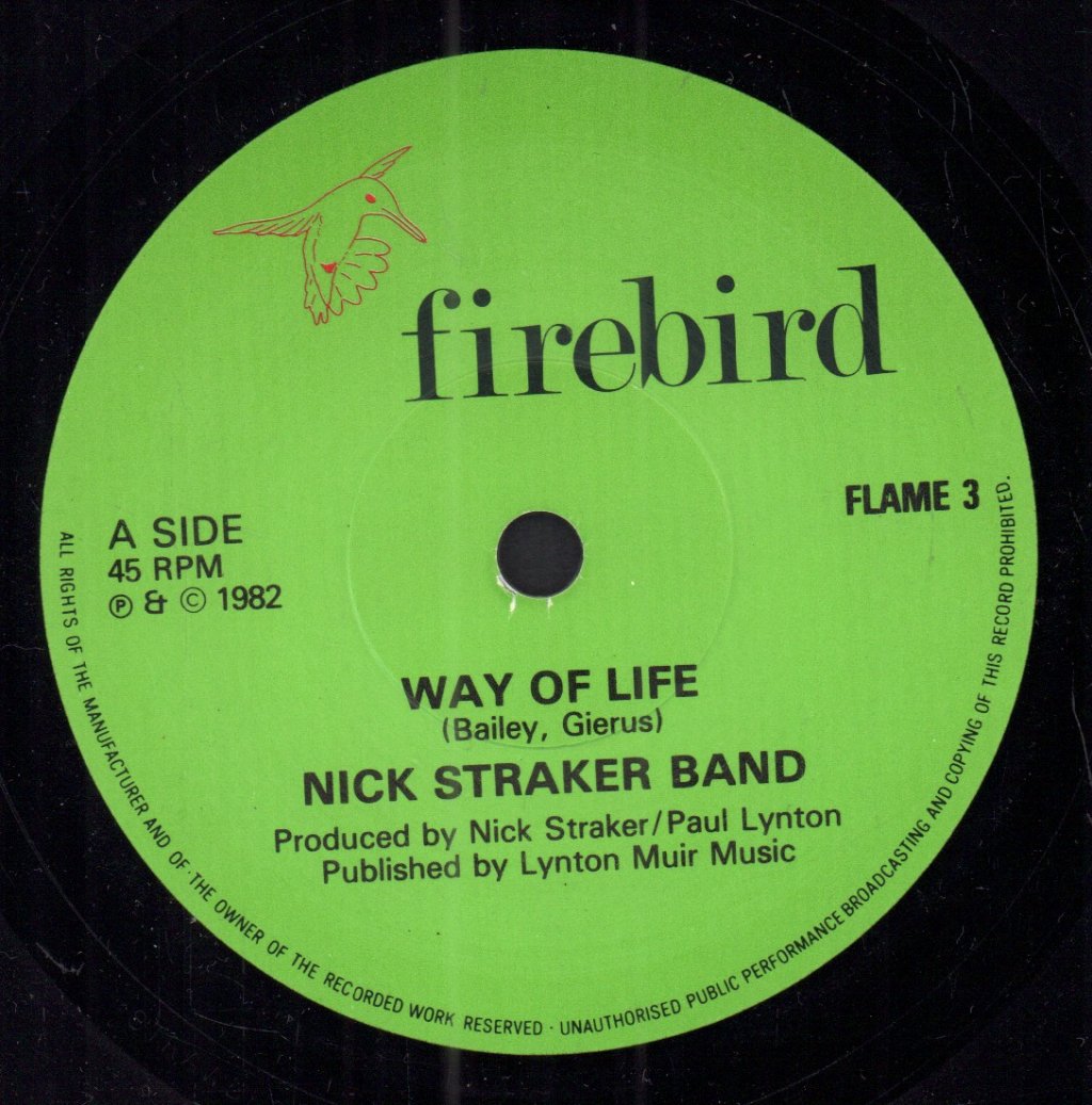 Nick Straker Band - Way Of Life - 7 Inch