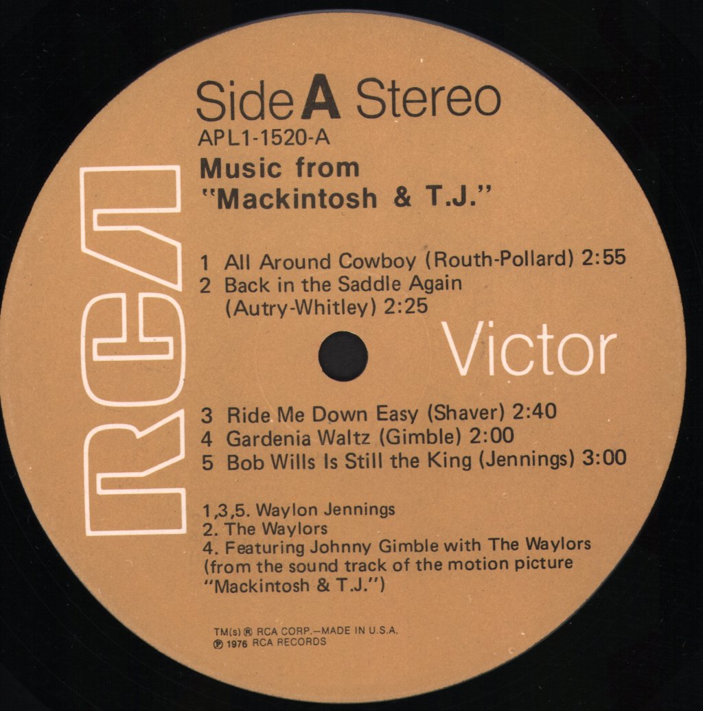 Waylon Jennings - Music From Mackintosh & T.J. - Lp