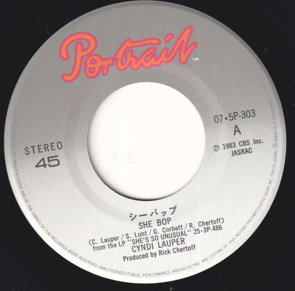 Cyndi Lauper - She Bop - 7 Inch