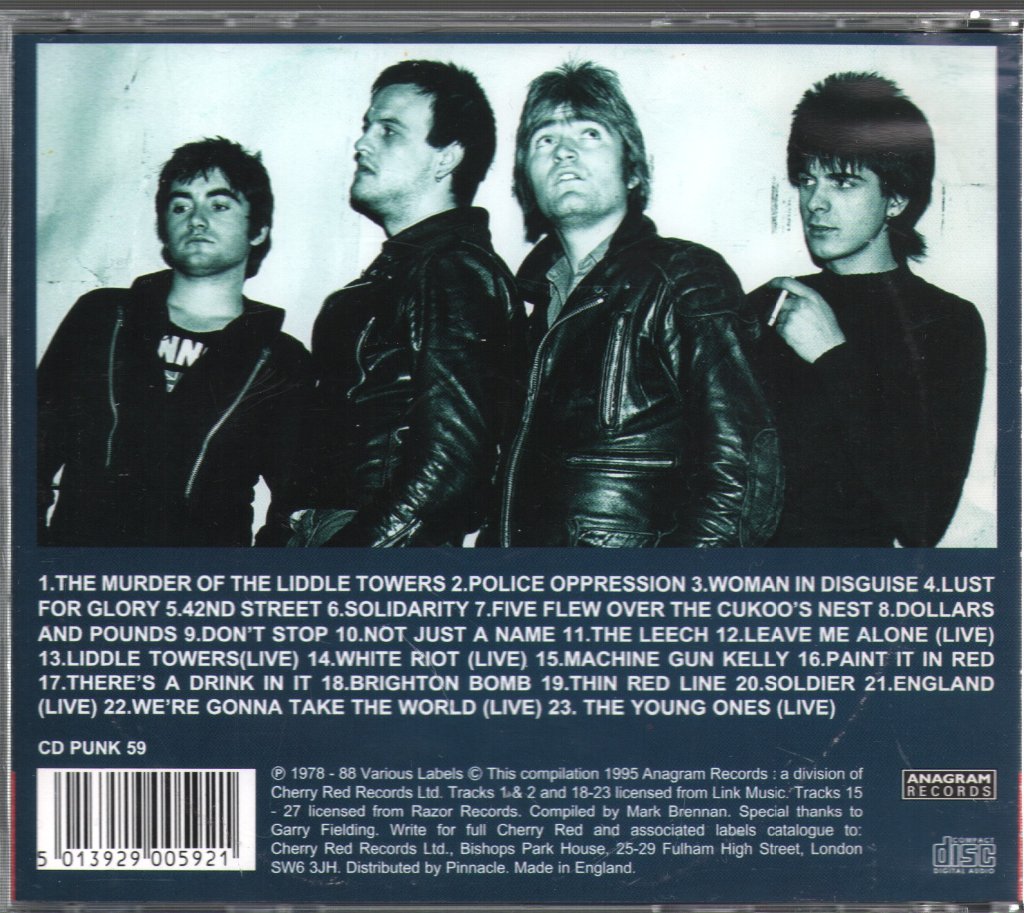 Angelic Upstarts - Independent Punk Singles Collection - Cd