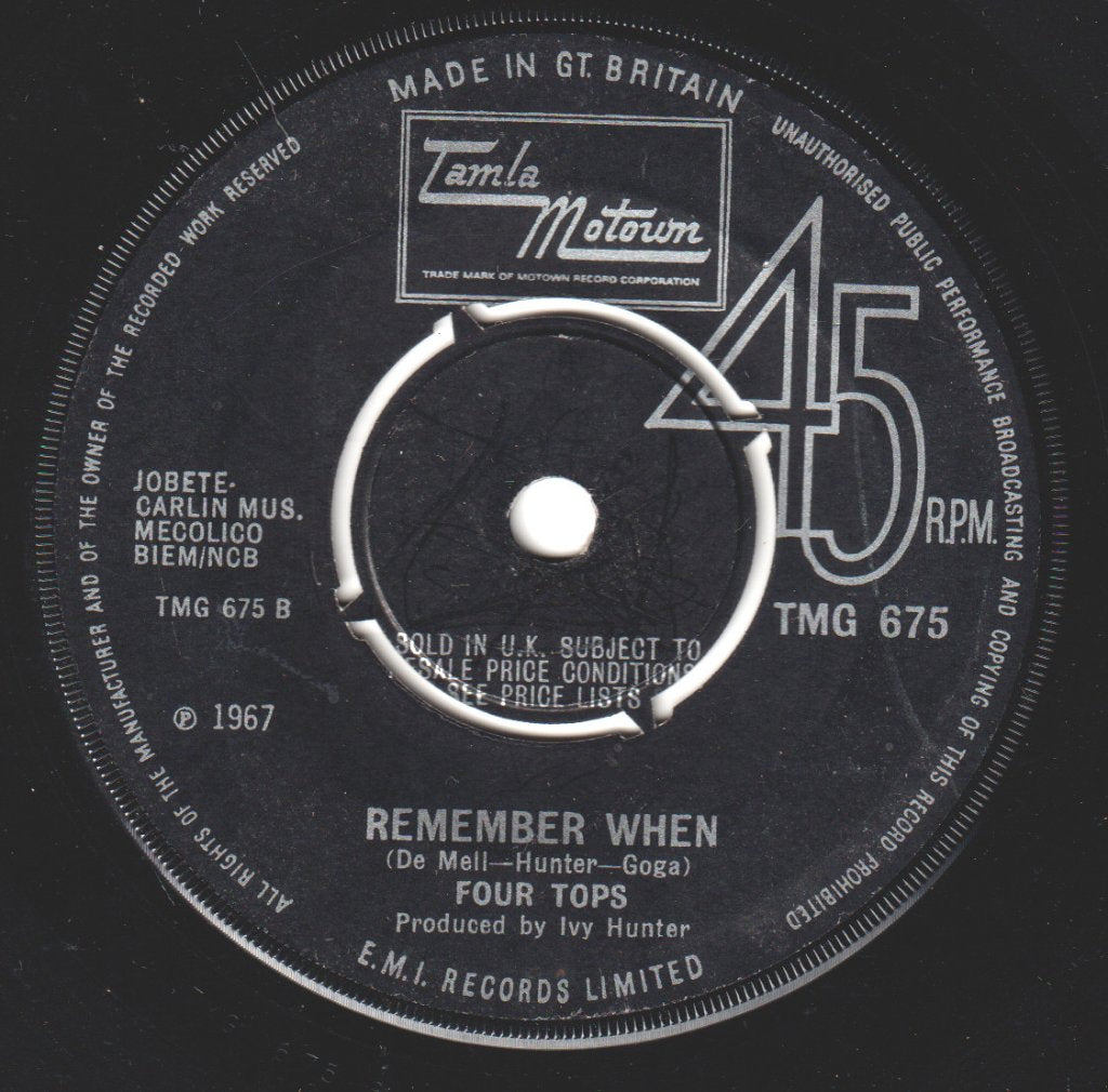 Four Tops - I'm In A Different World - 7 Inch