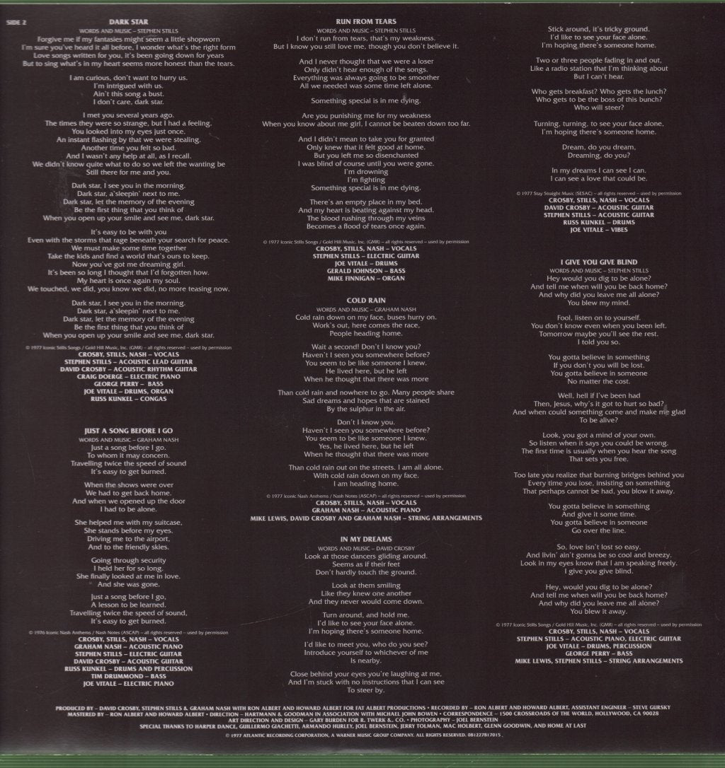 Crosby, Stills & Nash - CSN - Lp
