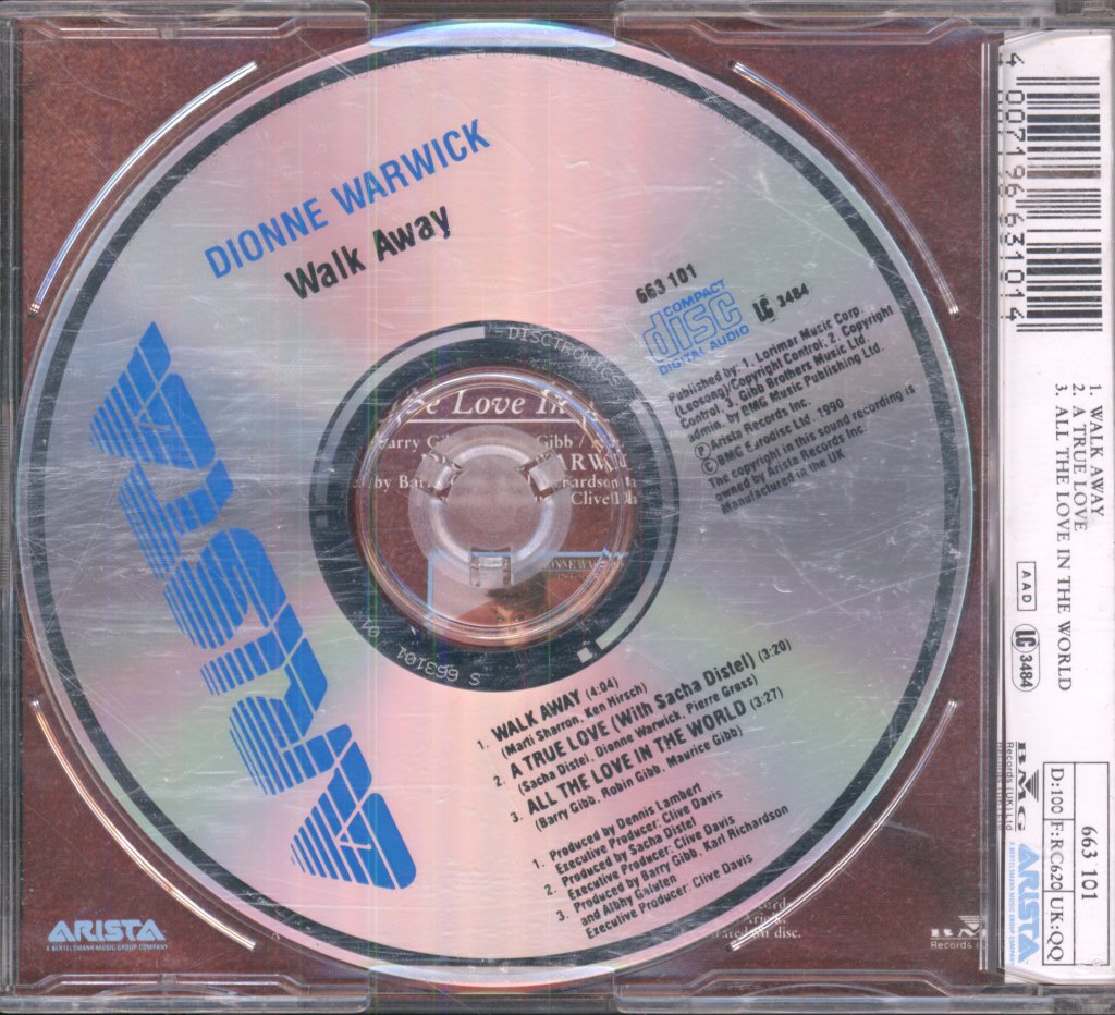 Dionne Warwick - Walk Away - Cd