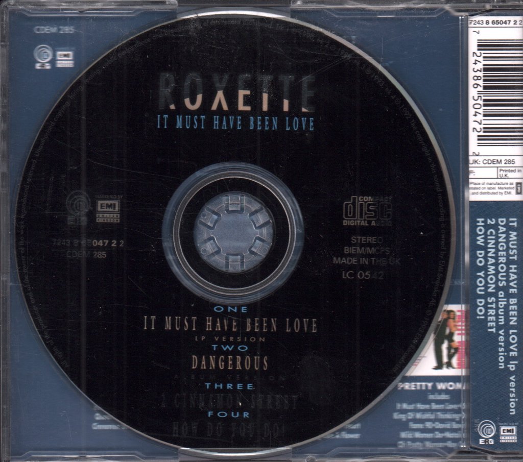 Roxette - It Must Have Been Love - Cd