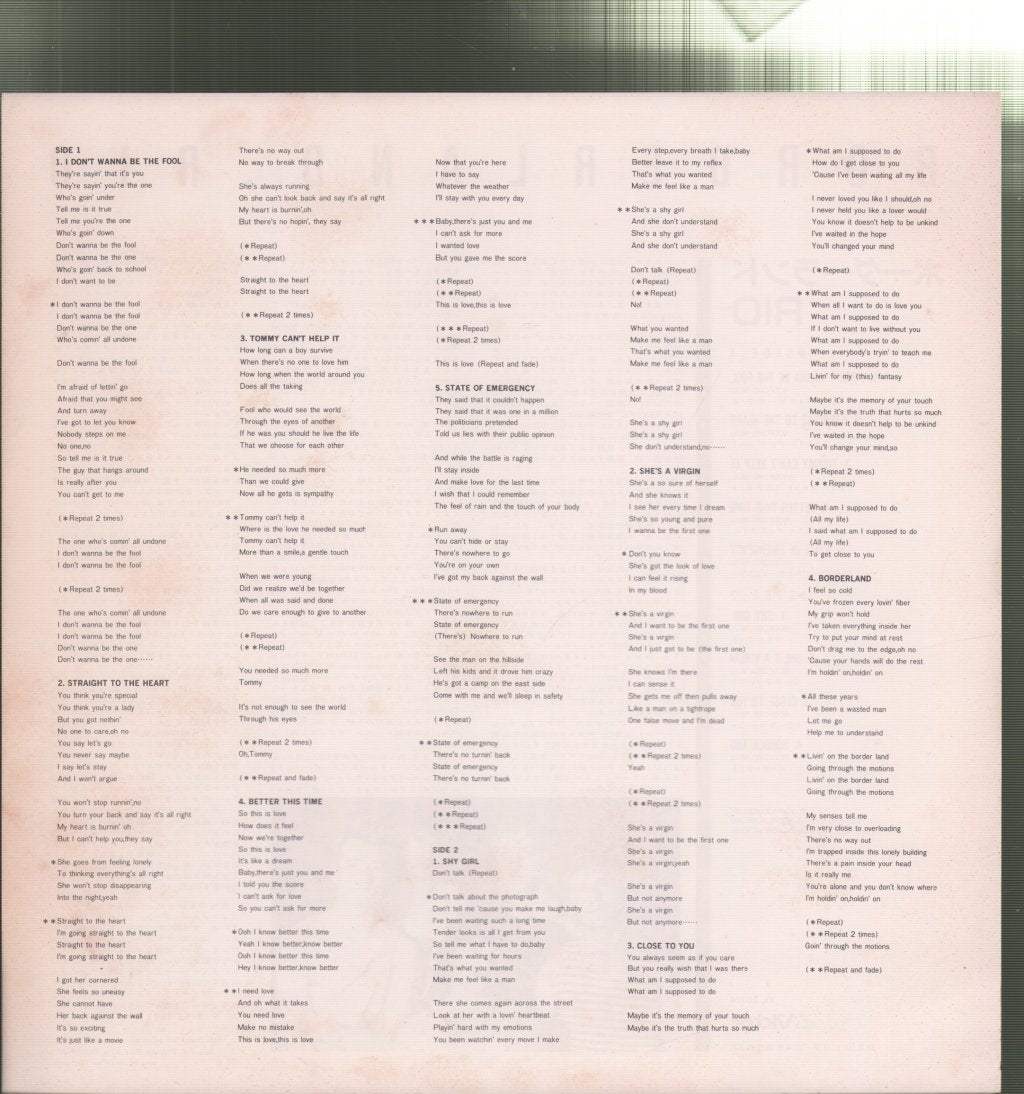 Rio (Rock) - Borderland - Lp