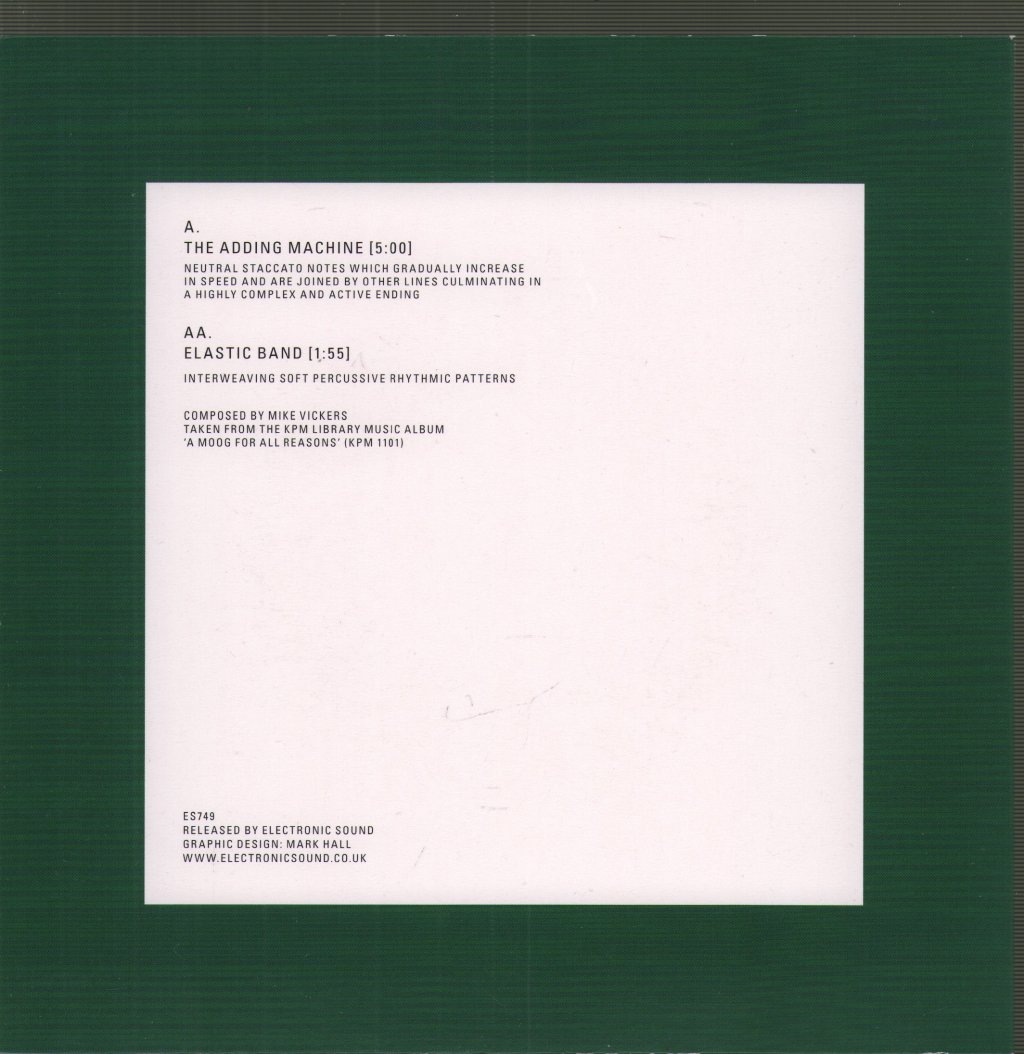 Mike Vickers - Adding Machine / Elastic Band - 7 Inch