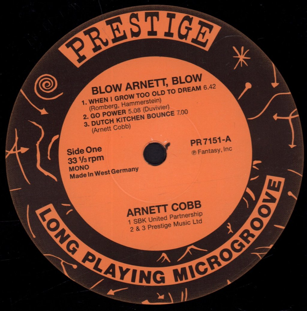 Arnett Cobb With Eddie Lockjaw Davis - Blow Arnett Blow - Lp
