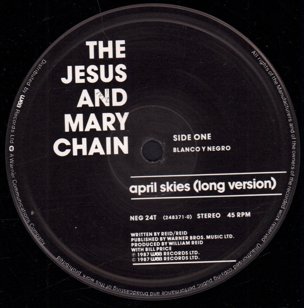 Jesus And Mary Chain - April Skies - 12 Inch