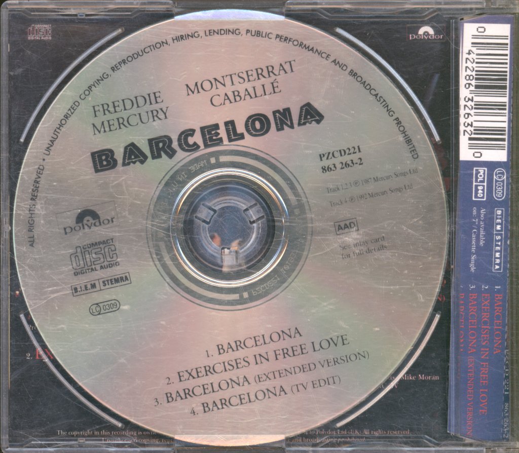 Freddie Mercury And Montserrat Caballe - Barcelona - Cd