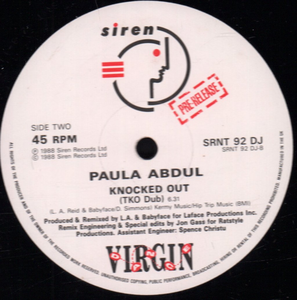 Paula Abdul - Knocked Out - 12 Inch