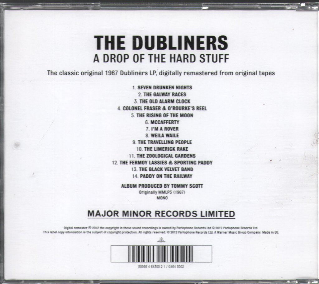 Dubliners - A Drop Of The Hard Stuff - Cd