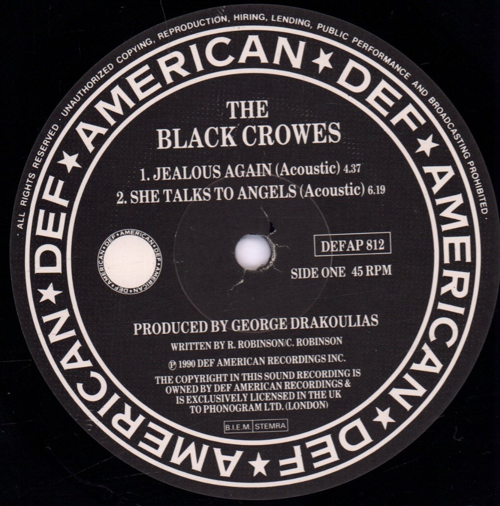 Black Crowes - Jealous Again - 12 Inch