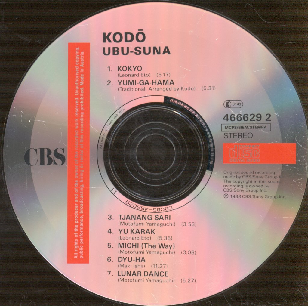 Kodō - Ubu-Suna - Cd