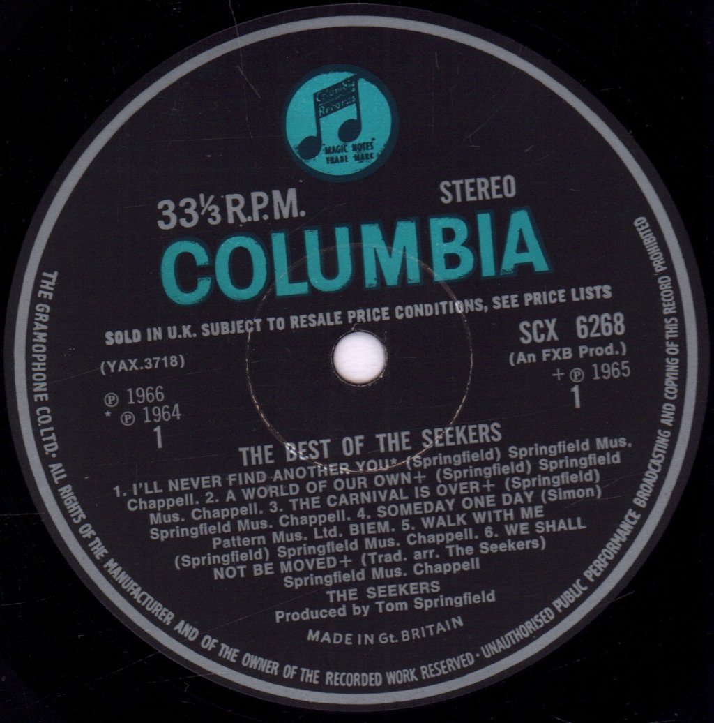 Seekers - Best Of - Lp