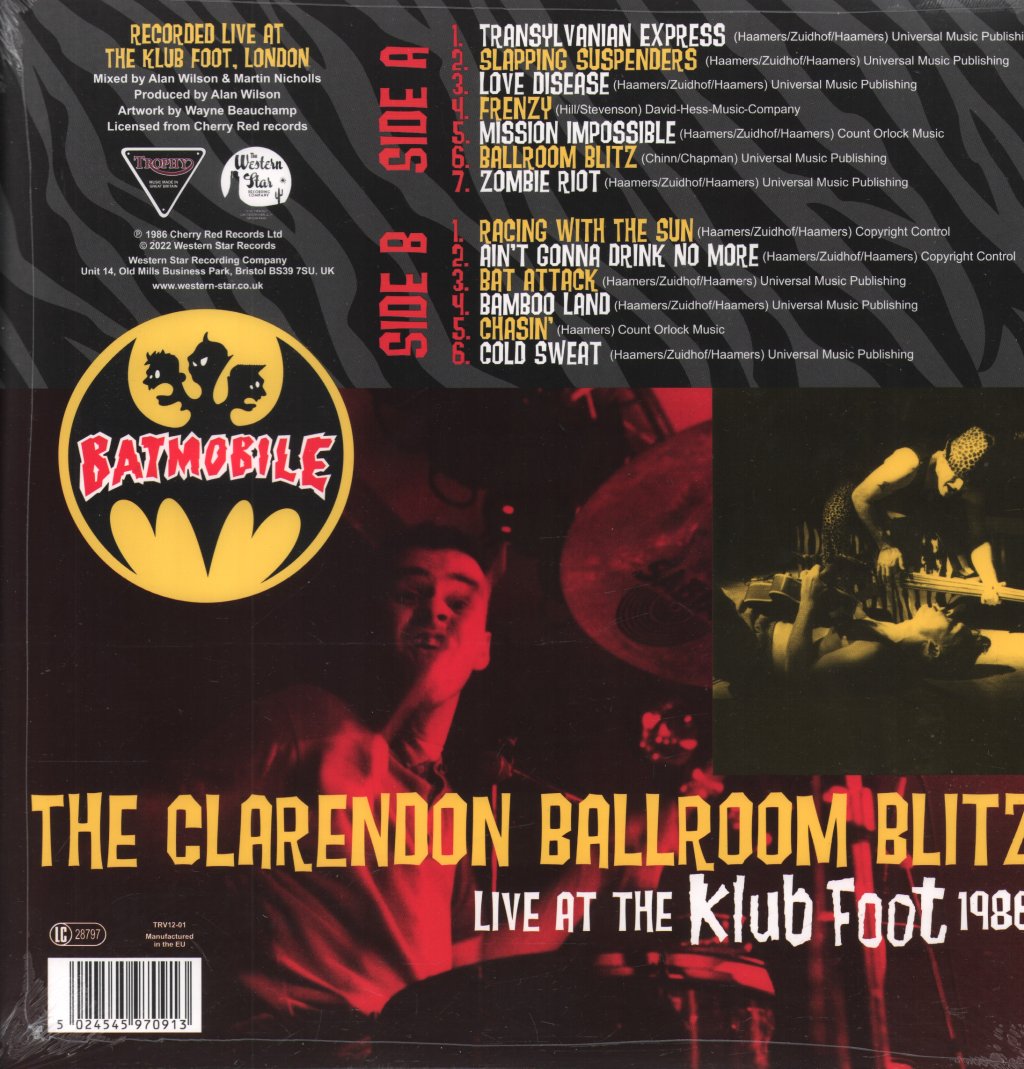 Batmobile - Clarendon Ballroom Blitz - Lp