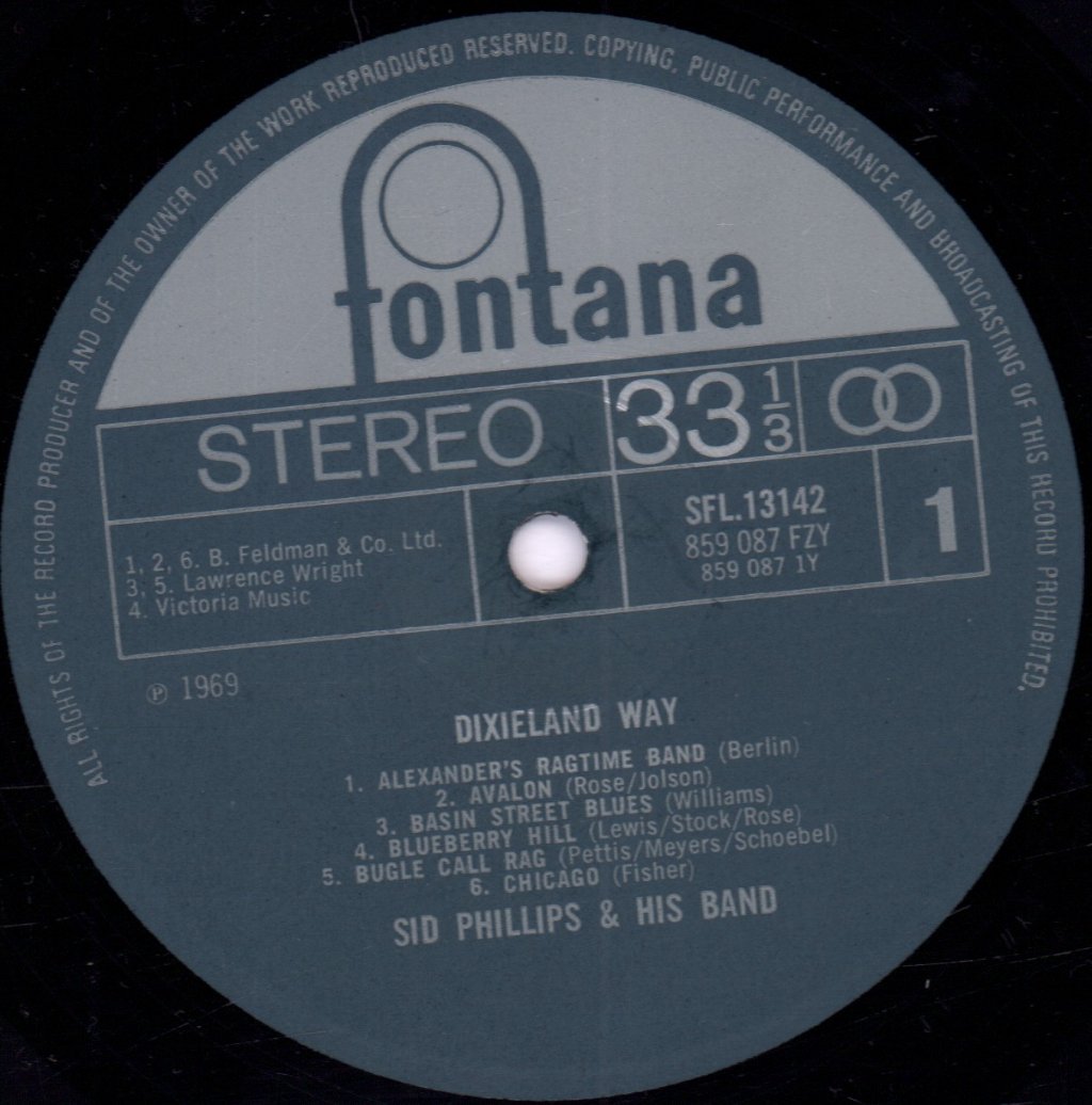 Sid Philips And His Band - Dixieland Way - Lp