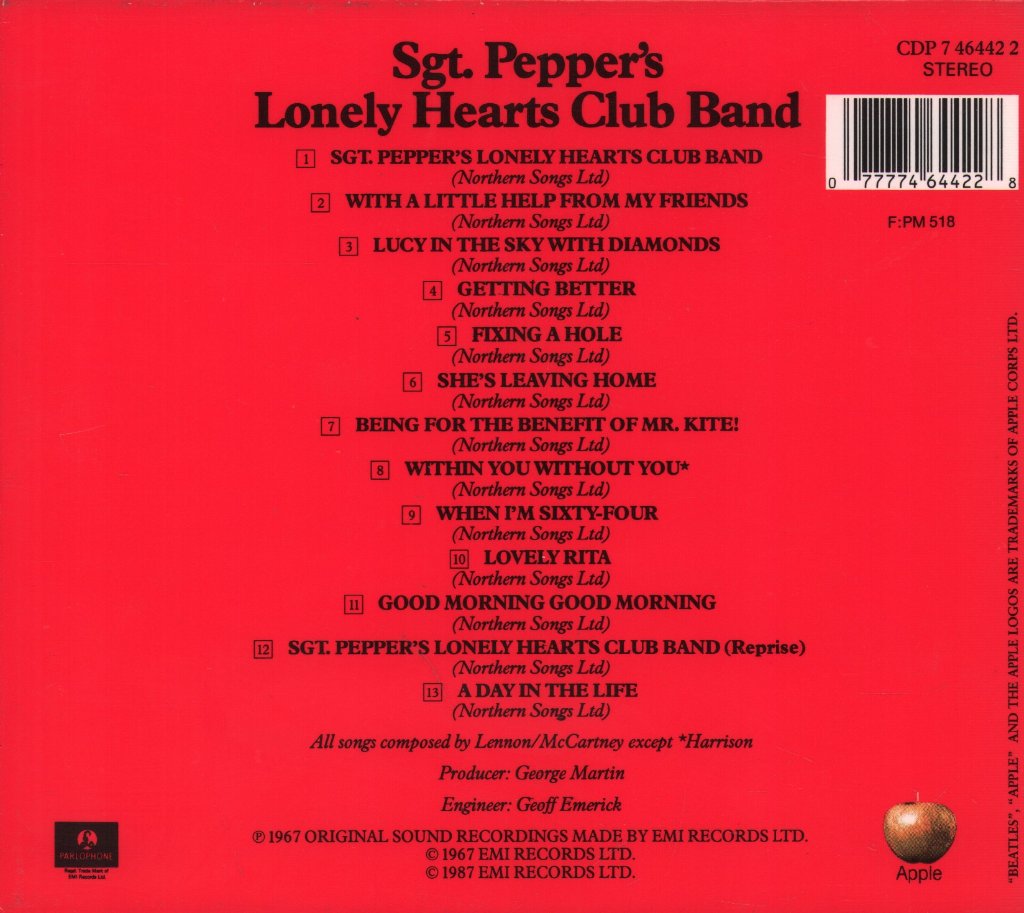 Beatles - Sgt Peppers Lonely Hearts Club Band - Cd