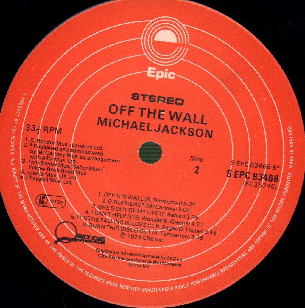 Michael Jackson - Off The Wall - Lp