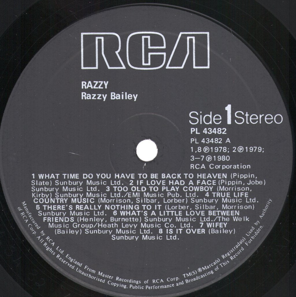 Razzy Bailey - Razzy - Lp